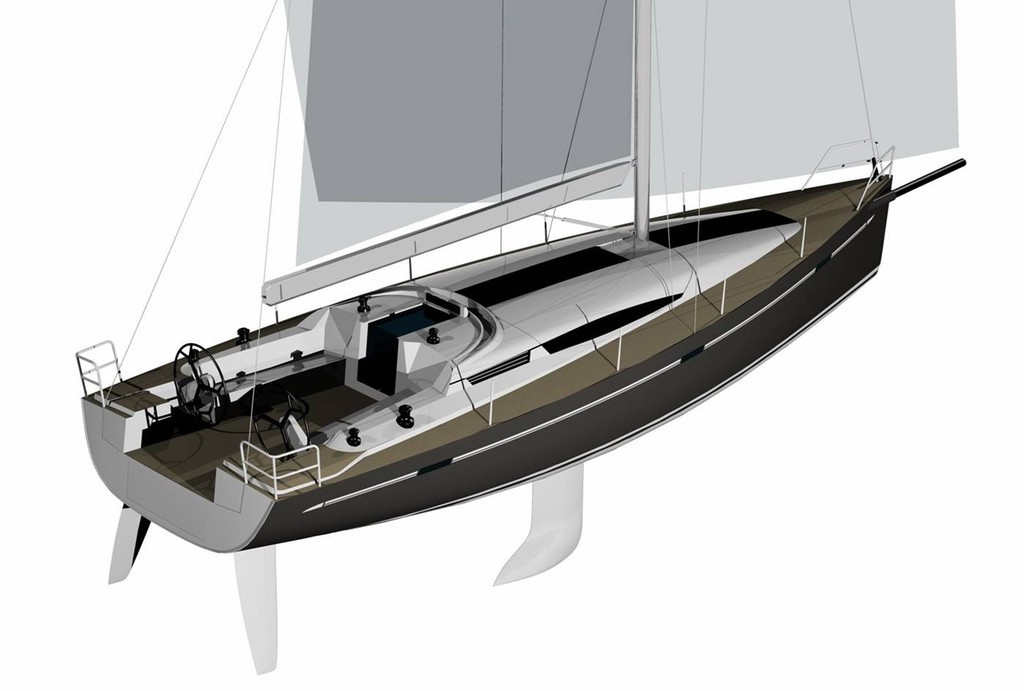 Elan 450 preliminary view 1 - Elan 450 Premiere at Genoa Boat Show © Elan http://www.navsail.com.au